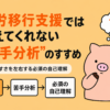 就労移行支援では教えてくれない「苦手分析」を解説する記事のアイキャッチ